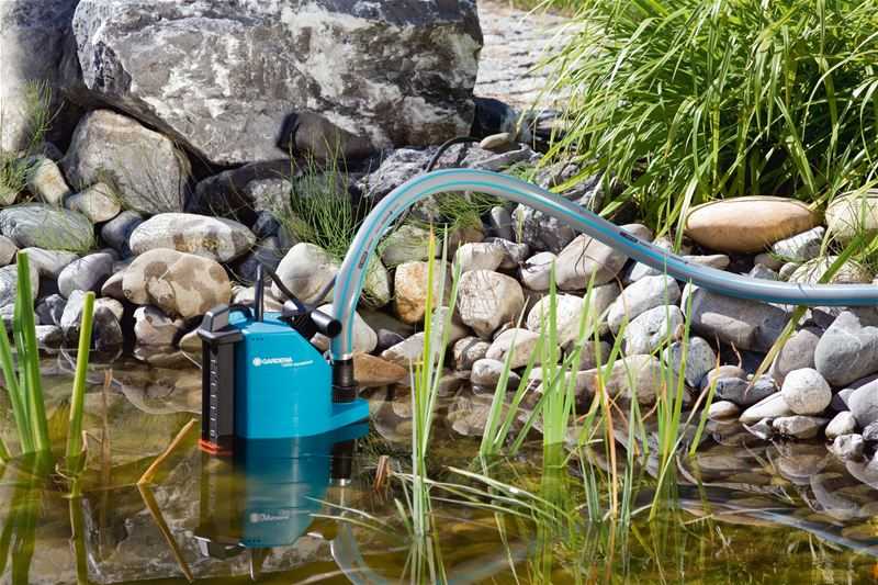 Дренажный погружной насос может подавать воду с речки или пруда