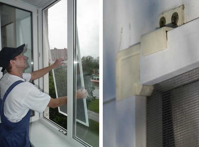 Как установить москитную сетку на окно